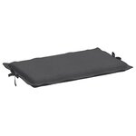 vidaXL Coussin de chaise longue anthracite mélangé 186x58x3 cm tissu