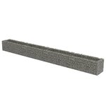 vidaXL Lit surélevé à gabion Acier galvanisé 540x50x50 cm