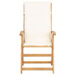 vidaXL Chaises inclinables de jardin lot de 2 Bois solide d'acacia