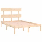 vidaXL Cadre de lit sans matelas 120x200 cm bois massif