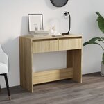 vidaXL Table console chêne sonoma 89x41x76 5 cm bois d'ingénierie