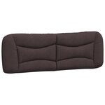 vidaXL Cadre de lit sans matelas marron foncé 160x200 cm tissu
