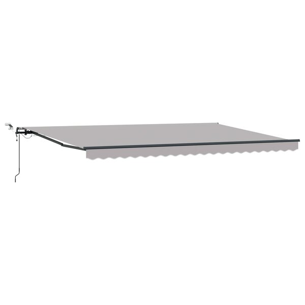 vidaXL Auvent Rétractable Automatique avec LED Gris Clair 500x350 cm