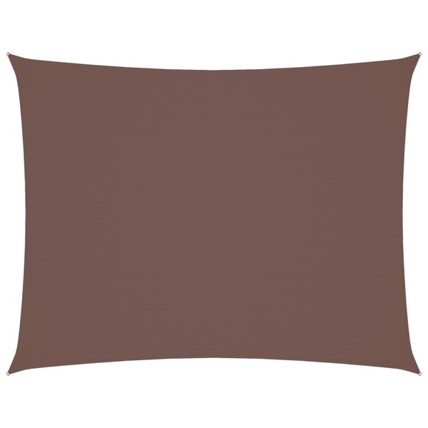 vidaXL Voile de parasol tissu oxford rectangulaire 3x4 m marron