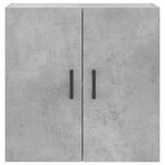 vidaXL Armoire murale gris béton 60x31x60 cm bois d'ingénierie