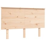 vidaXL Cadre de lit avec tête de lit 120x200 cm bois massif