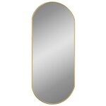vidaXL Miroir mural Doré 70x30 cm Ovale