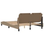 VidaXL Cadre de lit sans matelas cappuccino 140x200 cm similicuir