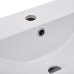 vidaXL Ensemble de meubles de salle de bain Blanc Aggloméré