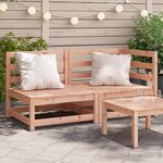 vidaXL Canapé de jardin 2 places bois massif de douglas
