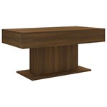vidaXL Table basse Chêne marron 96x50x45 cm Bois d'ingénierie
