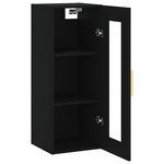 vidaXL Armoire murale noir 34 5x34x90 cm