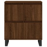 vidaXL Buffet Chêne marron 60x35x70 cm Bois d'ingénierie