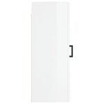 vidaXL Armoire murale blanc brillant 34 5x34x90 cm bois d'ingénierie