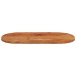 vidaXL Dessus de table 80x40x2 5 cm ovale bois massif d'acacia