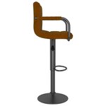 vidaXL Tabourets de bar lot de 2 marron velours