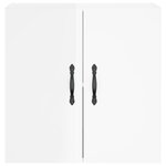 vidaXL Armoire murale Blanc brillant 60x31x60 cm Bois d'ingénierie