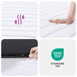 vidaXL Matelas en mousse moyennement doux 180x200 cm