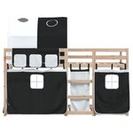 vidaXL Lit superposé sans matelas 90x200 cm bois de pin massif