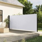 vidaXL Auvent latéral rétractable blanc 180x600 cm