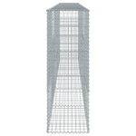vidaXL Panier gabion avec couvercle 500x50x150 cm fer galvanisé