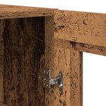 vidaXL Buffet en bois ancien 69.5x34x180 cm en bois reconstitué