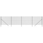 vidaXL Clôture en treillis métallique anthracite 2 2x10 m