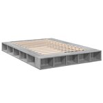 vidaXL Cadre de lit sonoma gris 160x200 cm bois d'ingénierie
