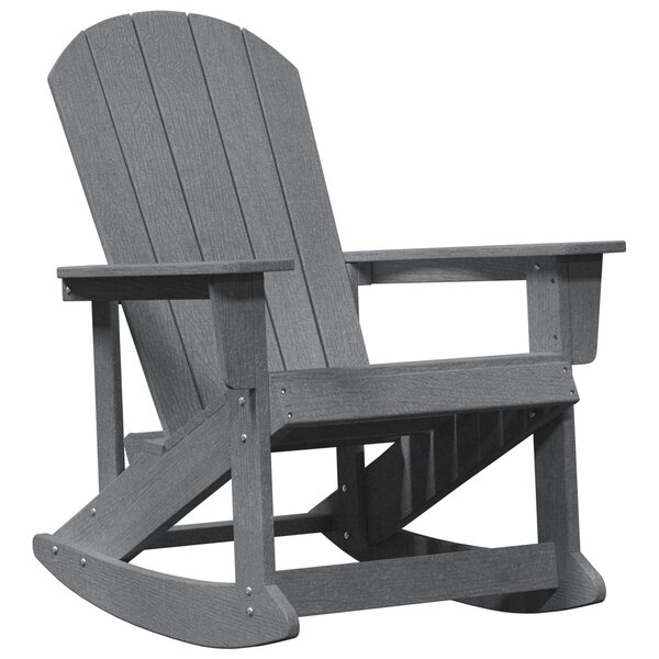 vidaXL fauteuil à bascule Adirondack gris clair 73.5x92x90 cm HDPE