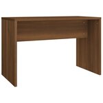 vidaXL Ensemble de coiffeuse avec LED Chêne marron Bois d'ingénierie