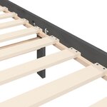 vidaXL Cadre de lit sans matelas gris 200x200 cm bois massif de pin
