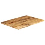 vidaXL Dessus de table 80x60x3 8 cm bord vif bois massif manguier brut