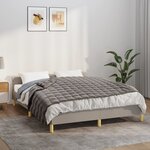 vidaXL Couverture lestée Gris 150x200 cm 11 kg Tissu
