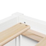 vidaXL Cadre de lit sans matelas blanc 140x200 cm bois de pin massif