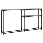 vidaXL Table console sonoma gris 145x22 5x75 cm bois d'ingénierie