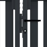 vidaXL Portail de clôture à double porte Acier 306x175 cm Anthracite