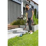GARDENA Manche télescopique + roues cisailles a gazon ClassicCut et ComfortCut