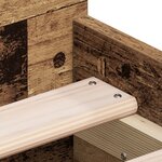 vidaXL Lit sans Matelas Bois Vieilli 75x190 cm Bois d'ingénierie