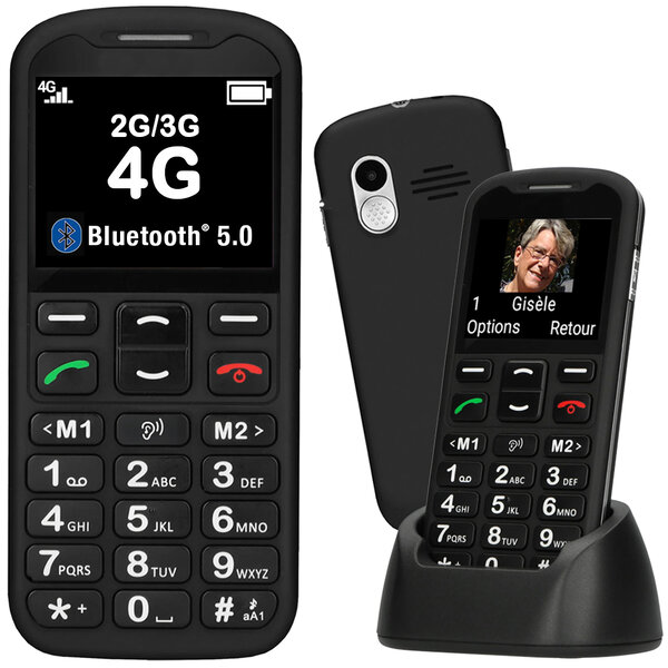 Le classic initial 4G, téléphone portable senior 100% ADAPTIF et Débloqué