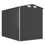vidaXL Abri de jardin Anthracite 192x274x223 cm Acier galvanisé
