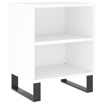 vidaXL Tables de chevet 2 Pièces blanc 40x30x50 cm bois d'ingénierie