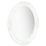 vidaXL Miroir mural style baroque 50x60 cm Blanc