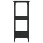 vidaXL Table console noir 102x35x90 cm bois d'ingénierie