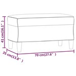 vidaXL Banc Rose 70x35x41 cm Velours