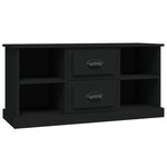 vidaXL Meuble TV noir 99 5x35 5x48 cm bois d'ingénierie