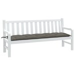 vidaXL Coussin de banc de jardin gris foncé mélangé 180x50x7 cm tissu