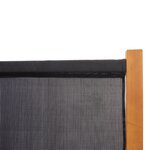 vidaXL Cloison de séparation 5 panneaux Noir 350x180 cm