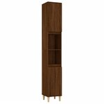vidaXL Ensemble de meubles de salle de bain 3 Pièces Chêne marron