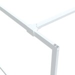 vidaXL Paroi de douche Blanc 100x195 cm Verre ESG transparent