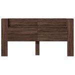 vidaXL Armoire tête de lit avec LED chêne marron 200x16 5x103 5 cm